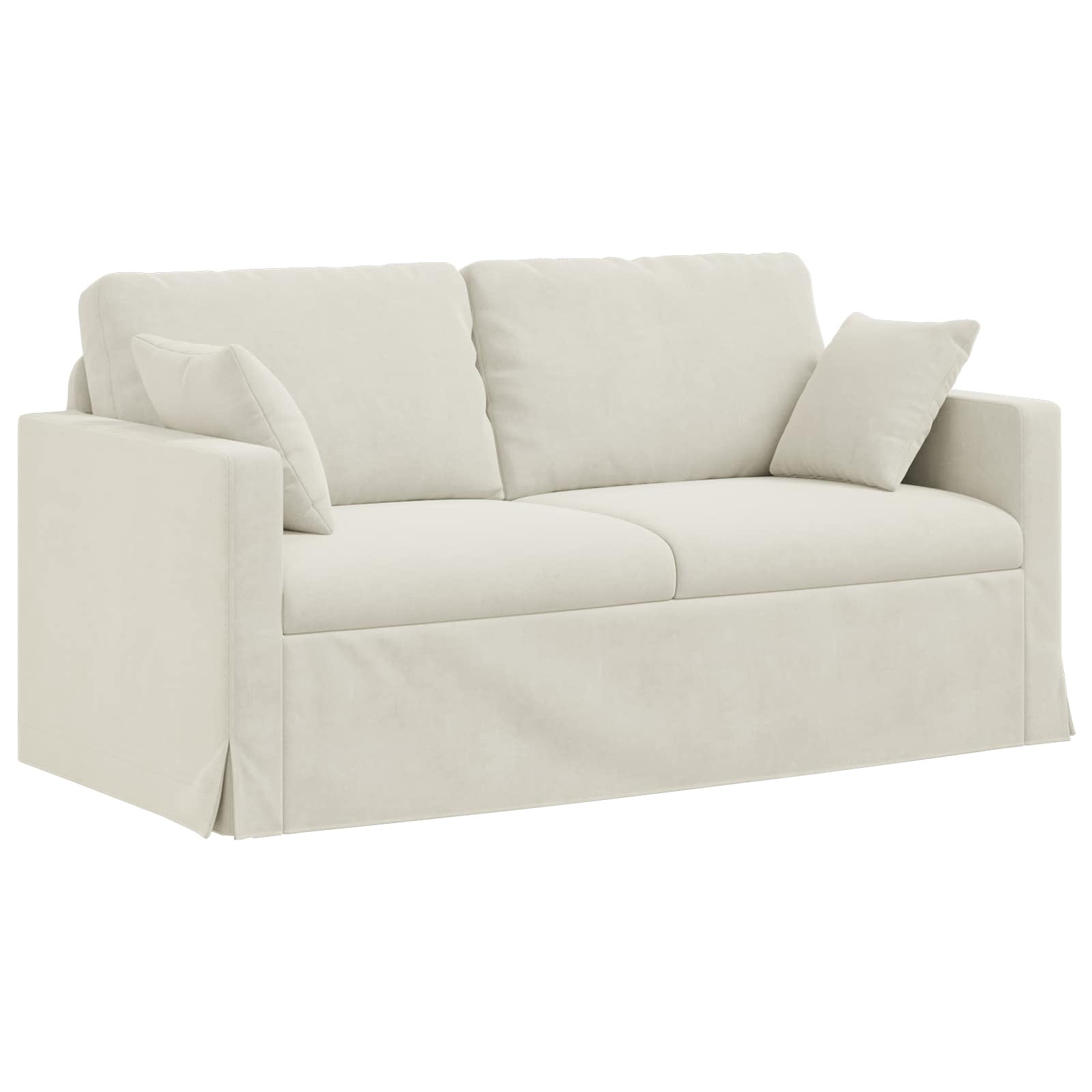 Thumbnail - vidaXL Sofa Creme 158 x 78 x 80 cm Samt