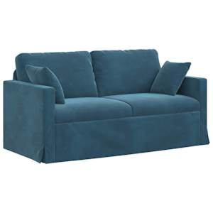 vidaXL Diivan Sinine 158 x 78 x 80 cm Samet