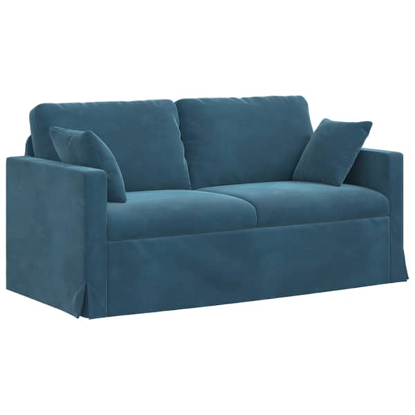 vidaXL Diivan Sinine 158 x 78 x 80 cm Samet