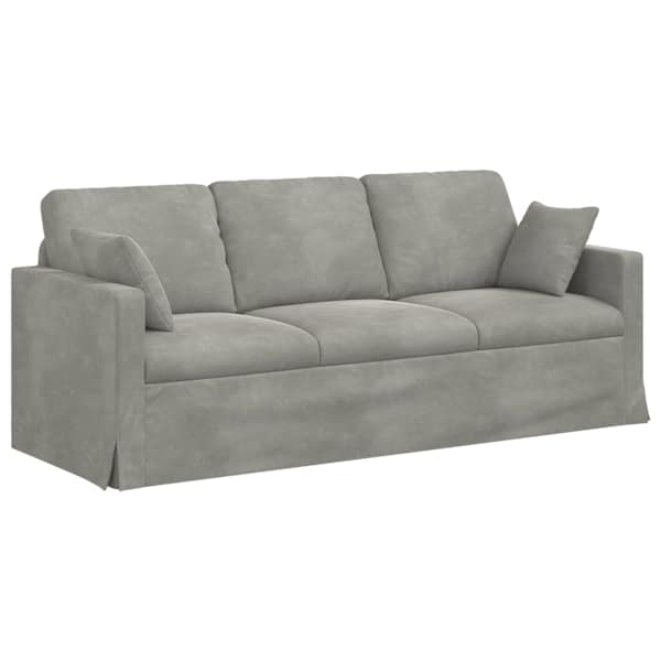 vidaXL Diivan Helehall 198 x 78 x 80 cm Samet