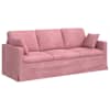 vidaXL Diivan Roosa 198 x 78 x 80 cm Samet