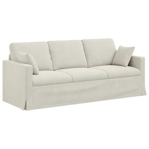 vidaXL Diivan cream 198 x 78 x 80 cm Samet