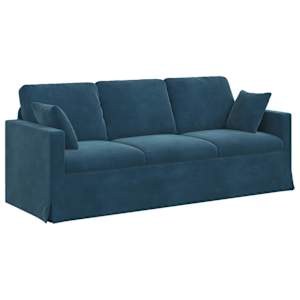 vidaXL Diivan Sinine 198 x 78 x 80 cm Samet