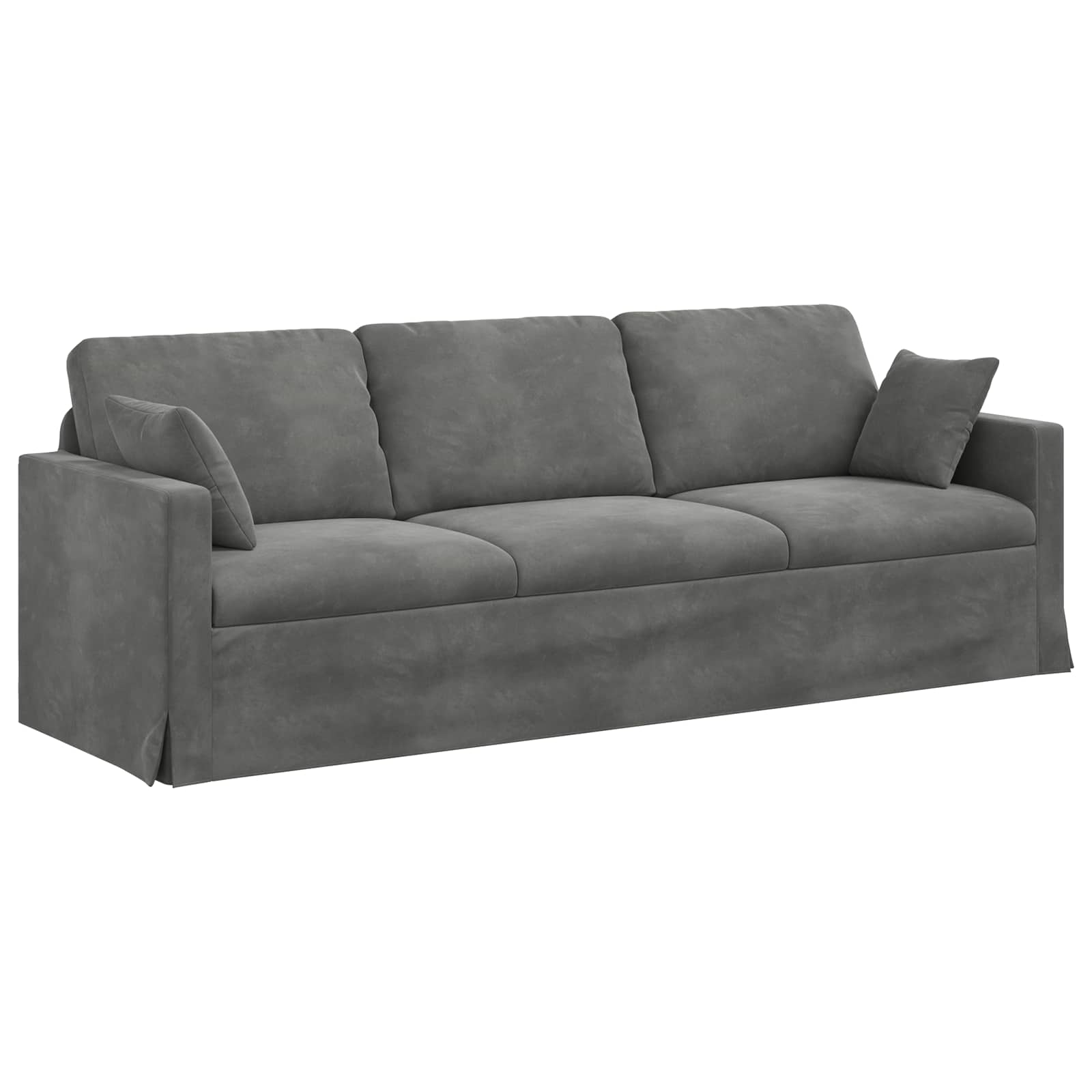 Thumbnail - vidaXL Sofa Dunkelgrau 228 x 78 x 80 cm Samt