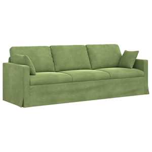 vidaXL Diivan Hele roheline 228 x 78 x 80 cm Samet