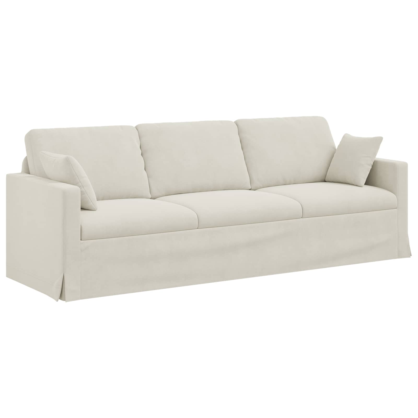Thumbnail - vidaXL Sofa Creme 228 x 78 x 80 cm Samt