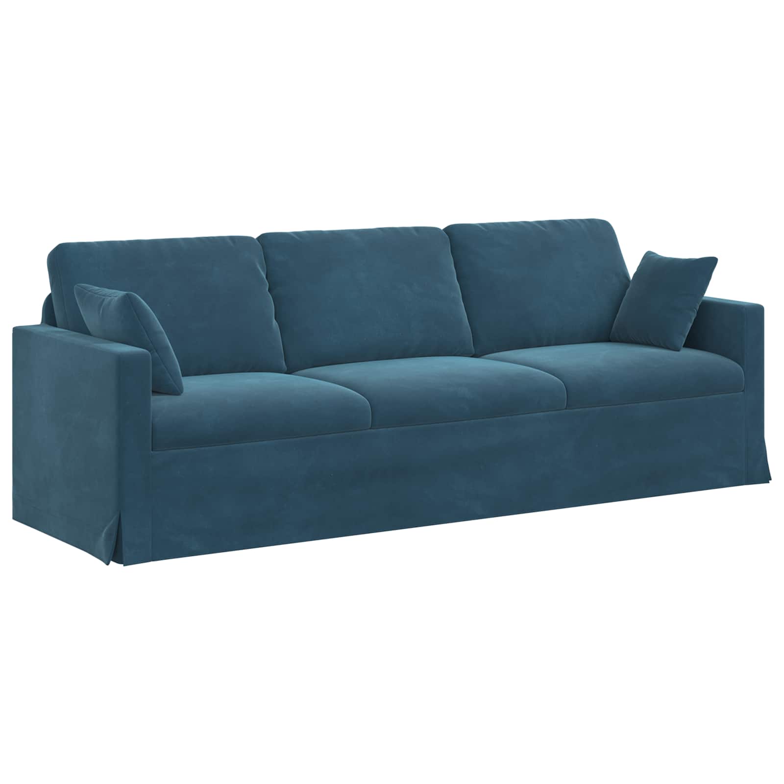 Thumbnail - vidaXL Sofa Blau 228 x 78 x 80 cm Samt