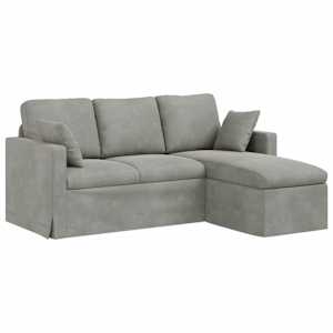 vidaXL Diivan Helehall 178 x 134 x 80 cm Samet