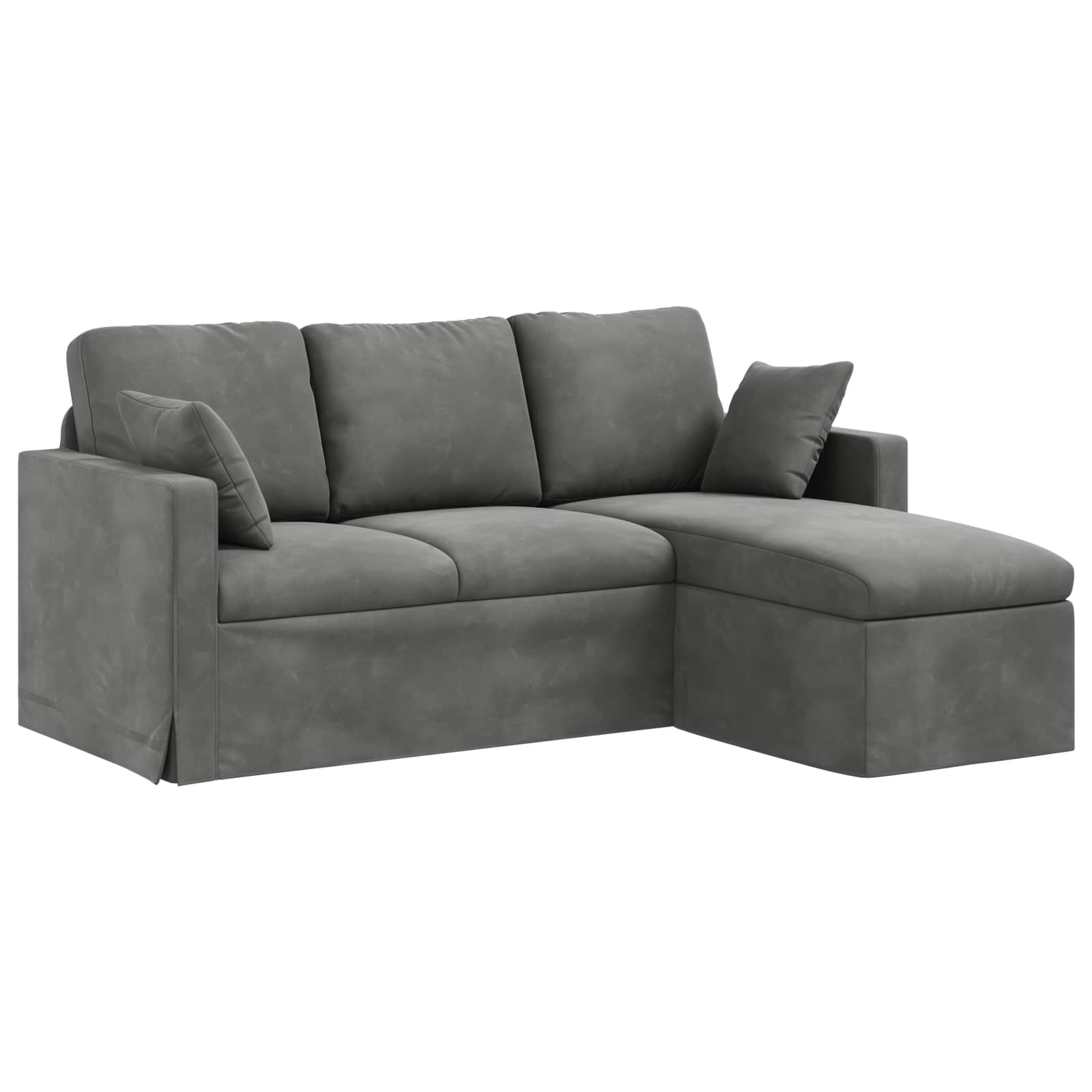 Thumbnail - vidaXL Sofa Dunkelgrau 198 x 134 x 80 cm Samt