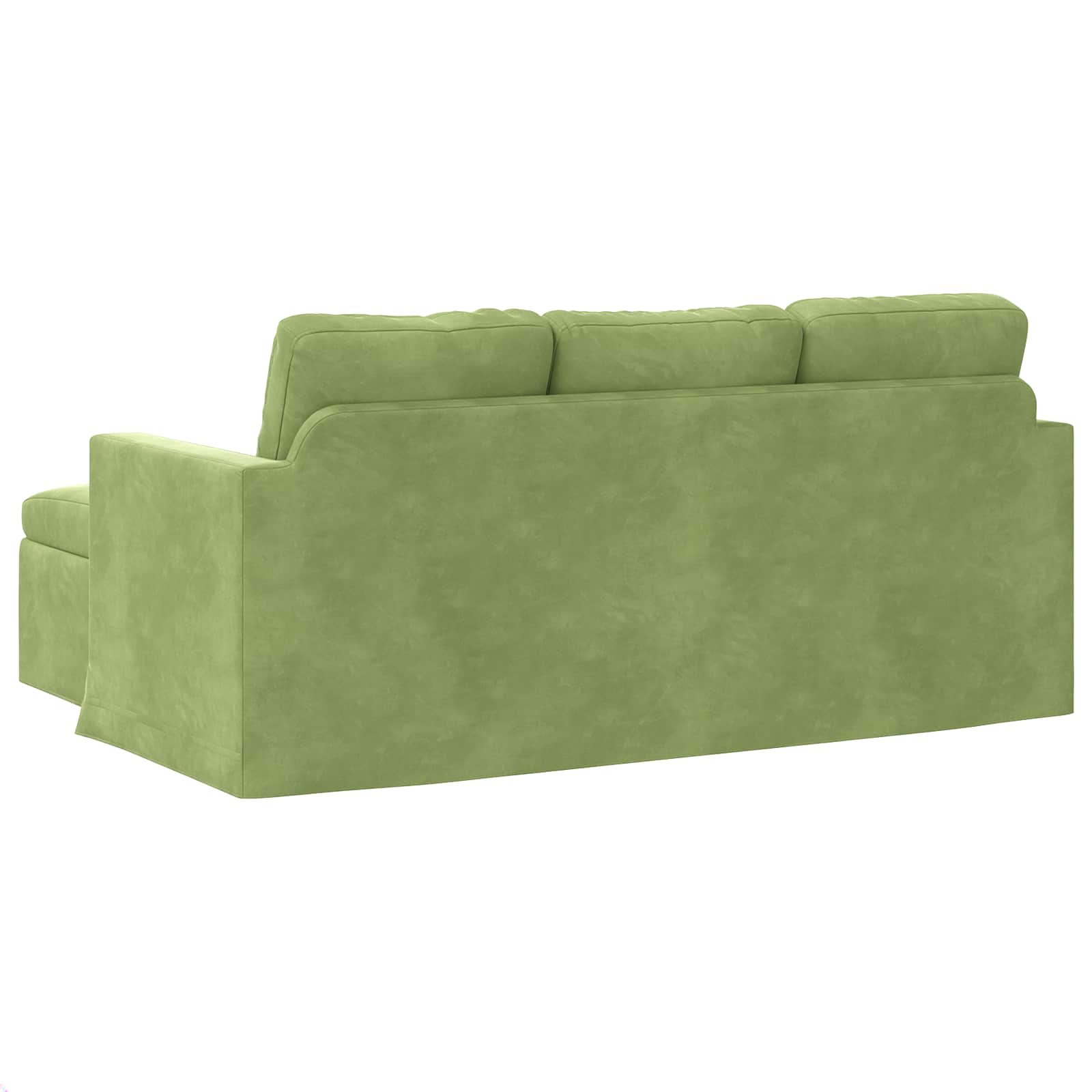 Диван Светло зелено 178 x 134 x 80 см Кадифе – снимка 4