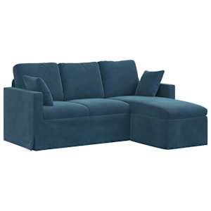 vidaXL Diivan Sinine 178 x 134 x 80 cm Samet