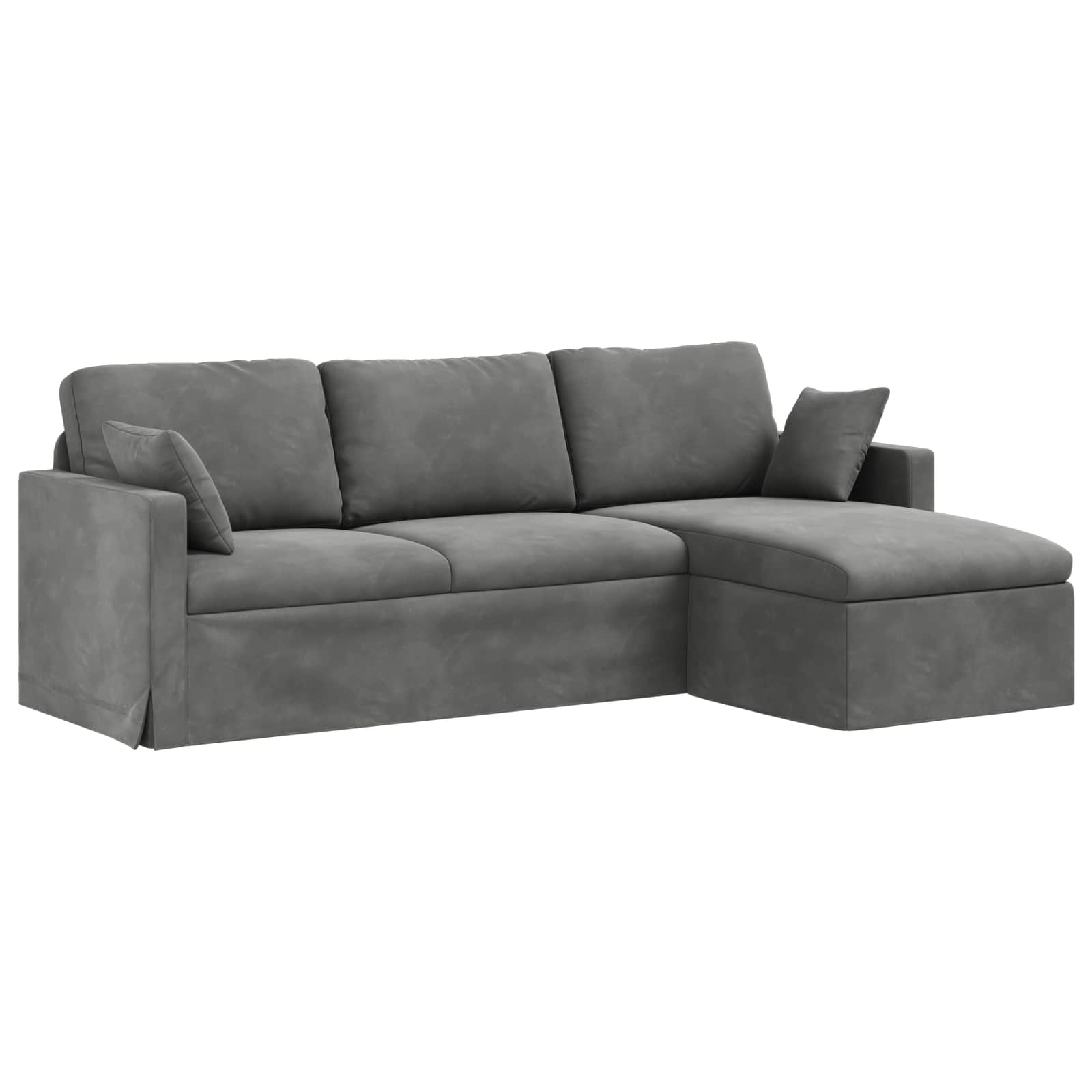 Thumbnail - vidaXL Sofa Dunkelgrau 198 x 134 x 80 cm Samt