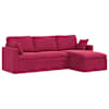 vidaXL Diivan Veinpunane 228 x 134 x 80 cm Samet