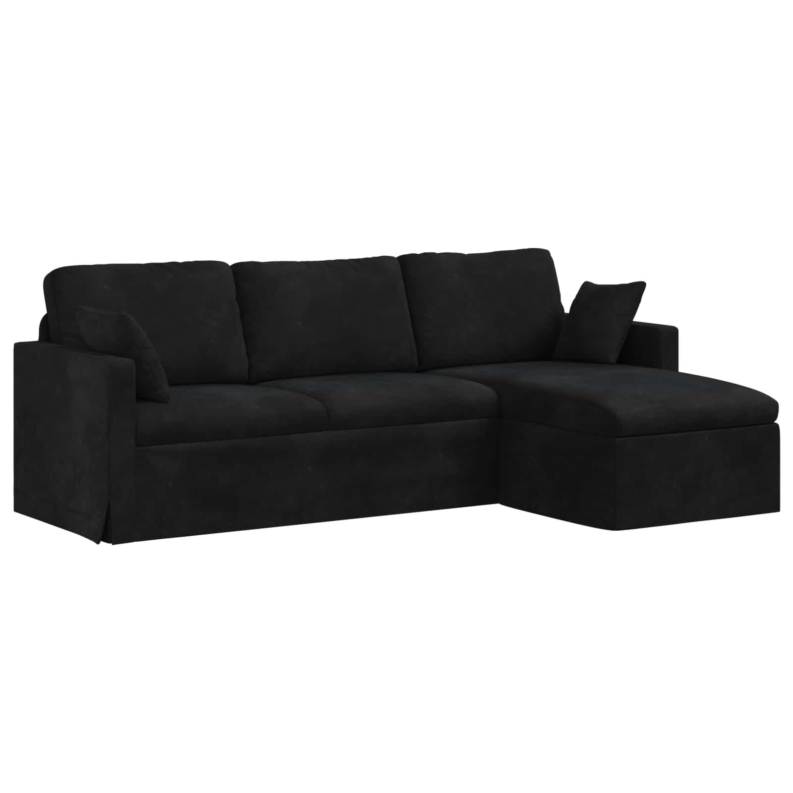 Thumbnail - vidaXL Sofa Schwarz 198 x 134 x 80 cm Samt