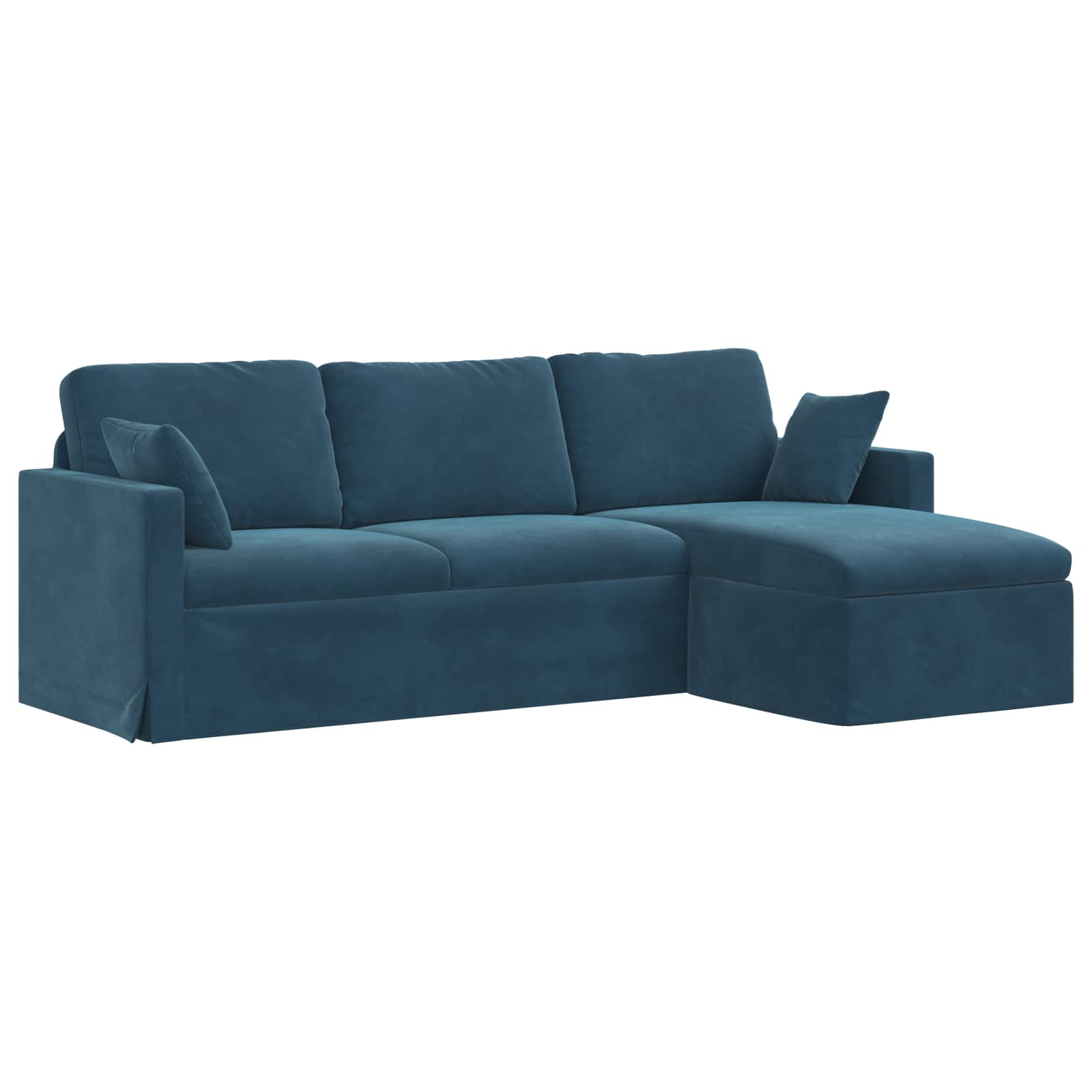 Thumbnail - vidaXL Sofa Blau 198 x 134 x 80 cm Samt