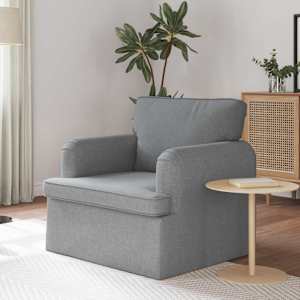 Pohovka Světle šedá 84 x 80 x 85 cm textil - obrázek 1