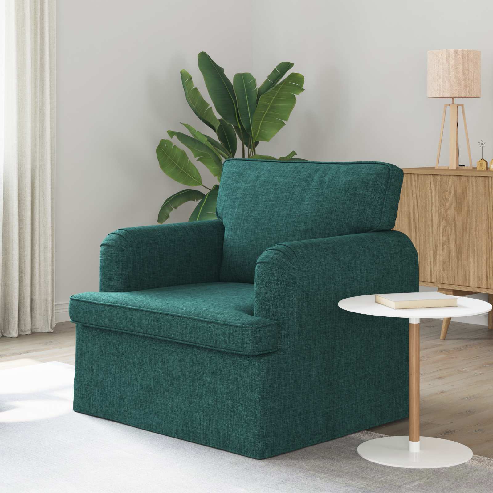 vidaXL Sofa 60cm Dunkelgrün Metall