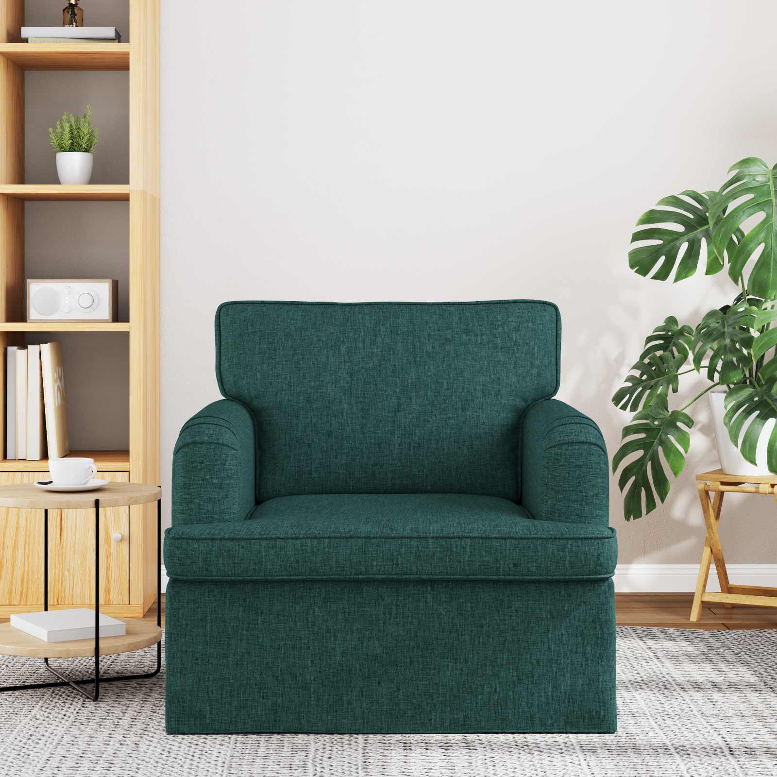 vidaXL Bank Donkergroen 142 x 80 x 85 cm Metaal