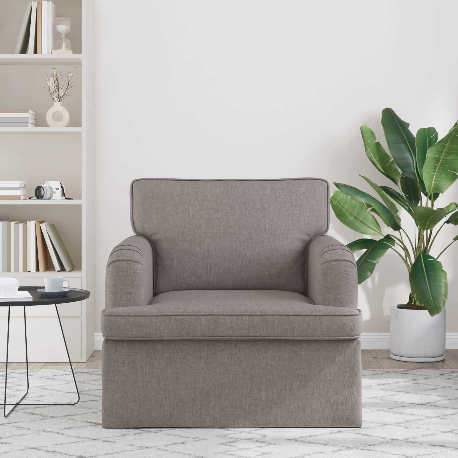 vidaXL Bank Taupe 142 x 80 x 85 cm Metaal