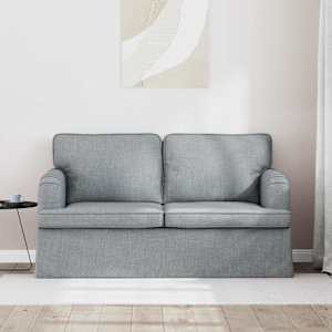 Pohovka Světle šedá 144 x 80 x 85 cm textil - obrázek 3