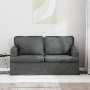 Pohovka Tmavě šedá 144 x 80 x 85 cm textil - obrázek 3