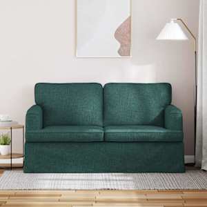 Pohovka Tmavě zelená 144 x 80 x 85 cm textil - obrázek 3