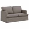 vidaXL Diivan Pruunikashall 144 x 80 x 85 cm kangas