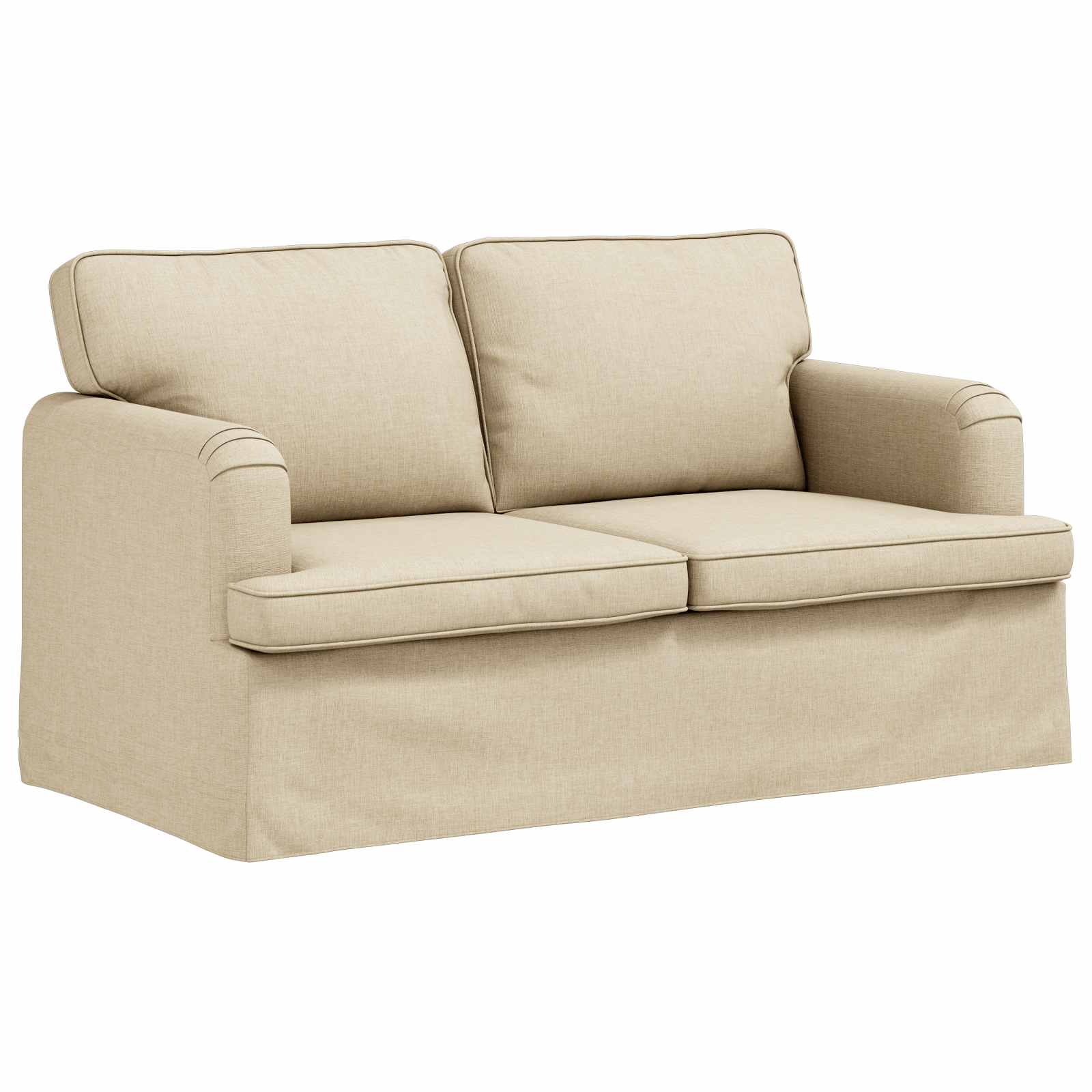 Thumbnail - vidaXL Sofa 120cm Creme Metall