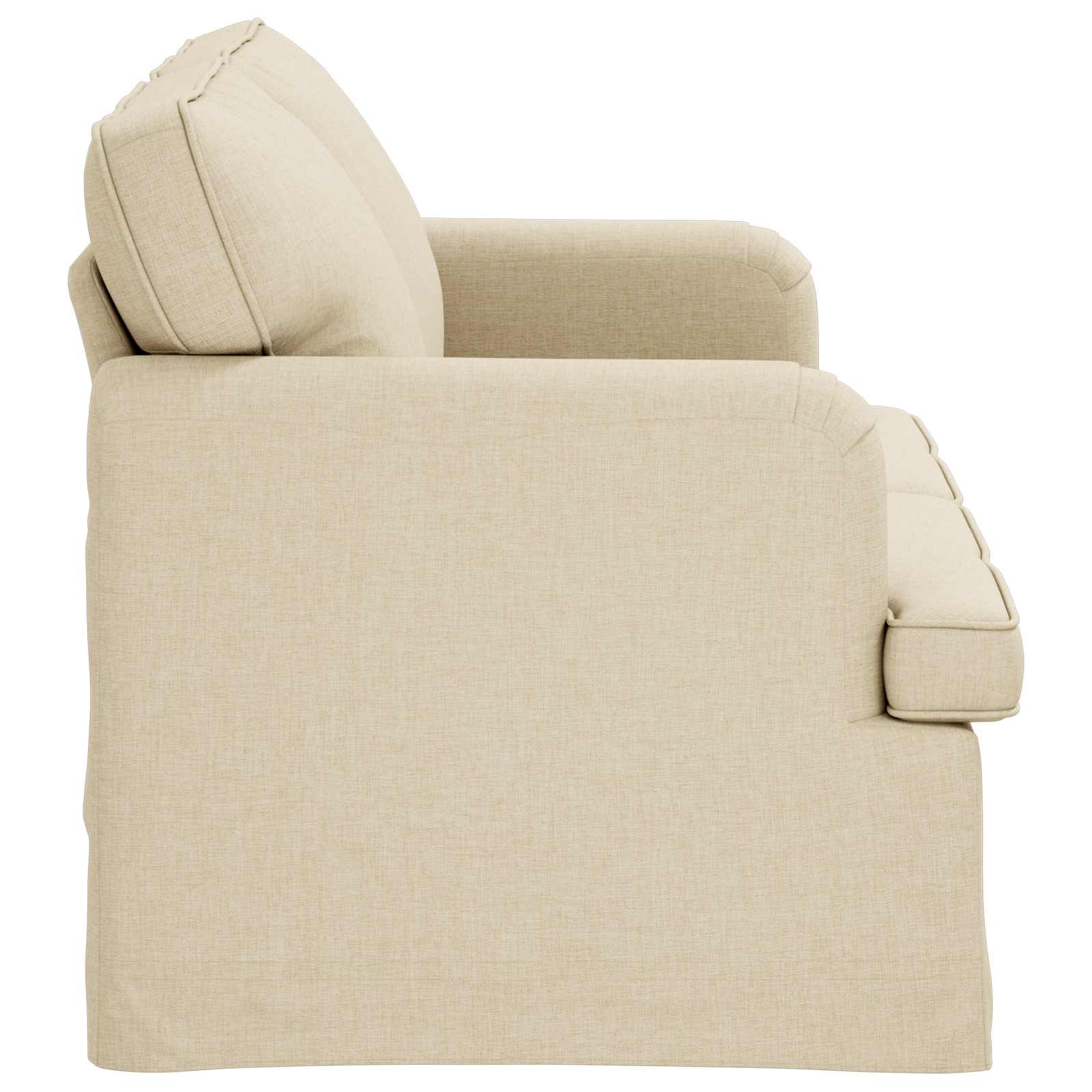 Dīvāns 120cm Krēmkrāsa Metāls