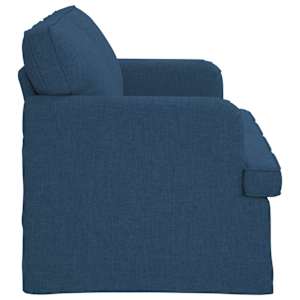 Pohovka Modrá 144 x 80 x 85 cm textil - obrázek 5
