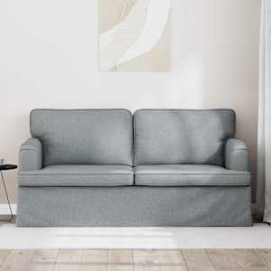 Pohovka Světle šedá 142 x 80 x 85 cm textil - obrázek 3