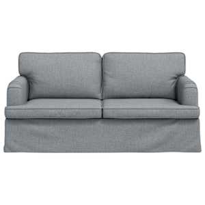 Pohovka Světle šedá 142 x 80 x 85 cm textil - obrázek 4