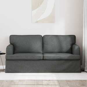 Pohovka Tmavě šedá 142 x 80 x 85 cm textil - obrázek 3
