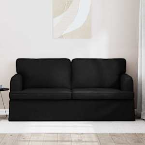 Pohovka Černá 142 x 80 x 85 cm textil - obrázek 3
