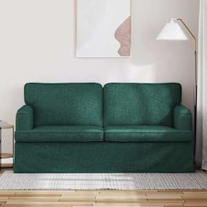 Pohovka Tmavě zelená 142 x 80 x 85 cm textil - obrázek 3