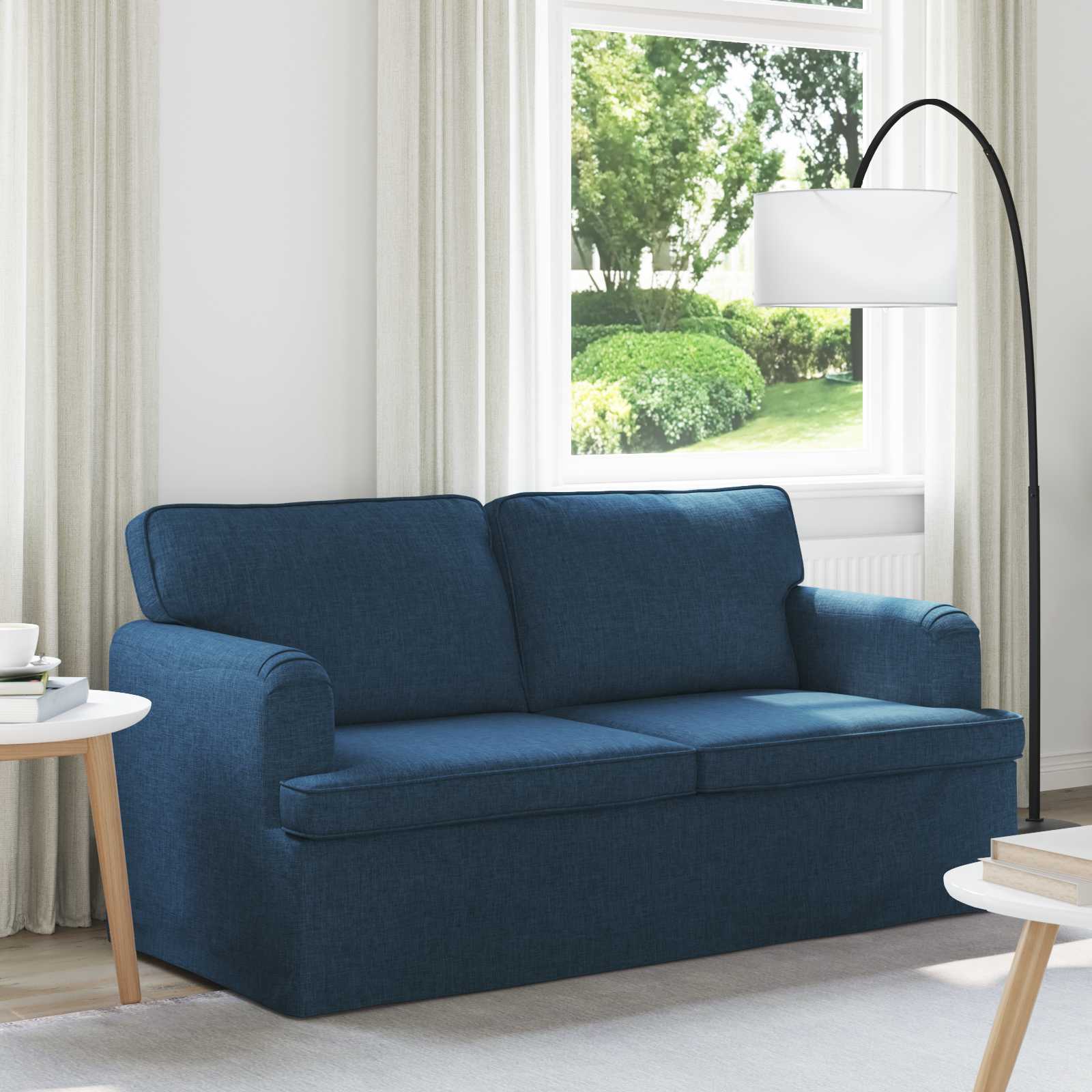 vidaXL Sofa Blau 142 x 80 x 85 cm Stoff