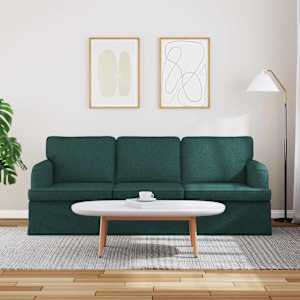 Pohovka Tmavě zelená 201 x 80 x 85 cm textil - obrázek 3