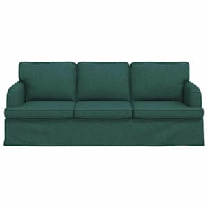 Pohovka Tmavě zelená 201 x 80 x 85 cm textil - obrázek 4