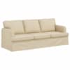 vidaXL Diivan cream 201 x 80 x 85 cm kangas