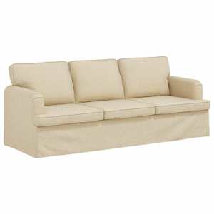 vidaXL Diivan cream 201 x 80 x 85 cm kangas