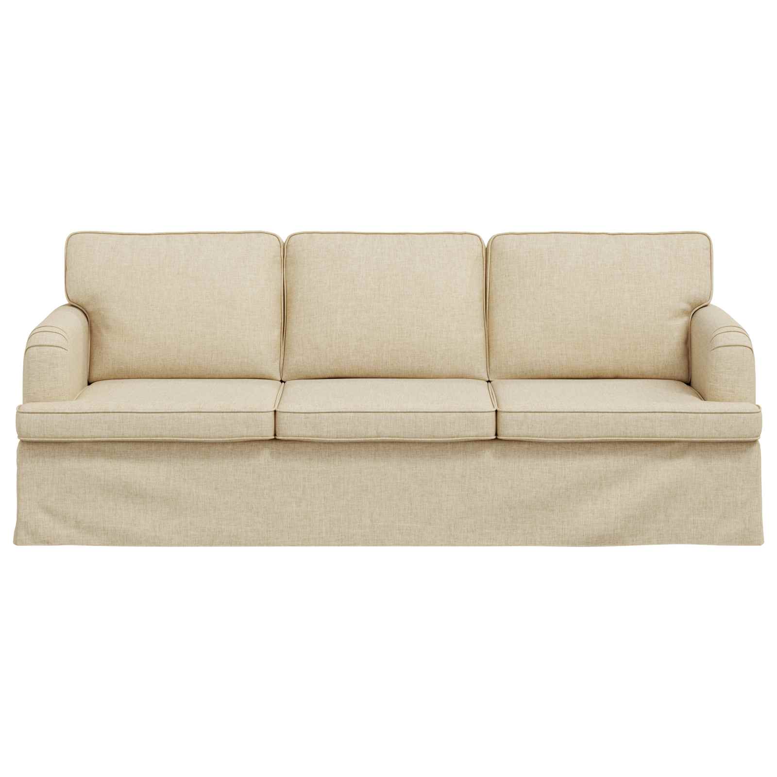 Dīvāns 180cm Krēmkrāsa Metāls