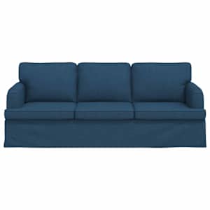 Pohovka Modrá 201 x 80 x 85 cm textil - obrázek 4
