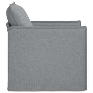 Pohovka Světle šedá 195 x 82 x 85 cm textil - obrázek 5