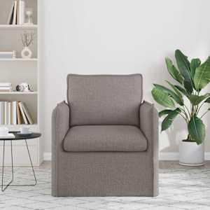 Pohovka Taupe 195 x 82 x 85 cm textil - obrázek 3