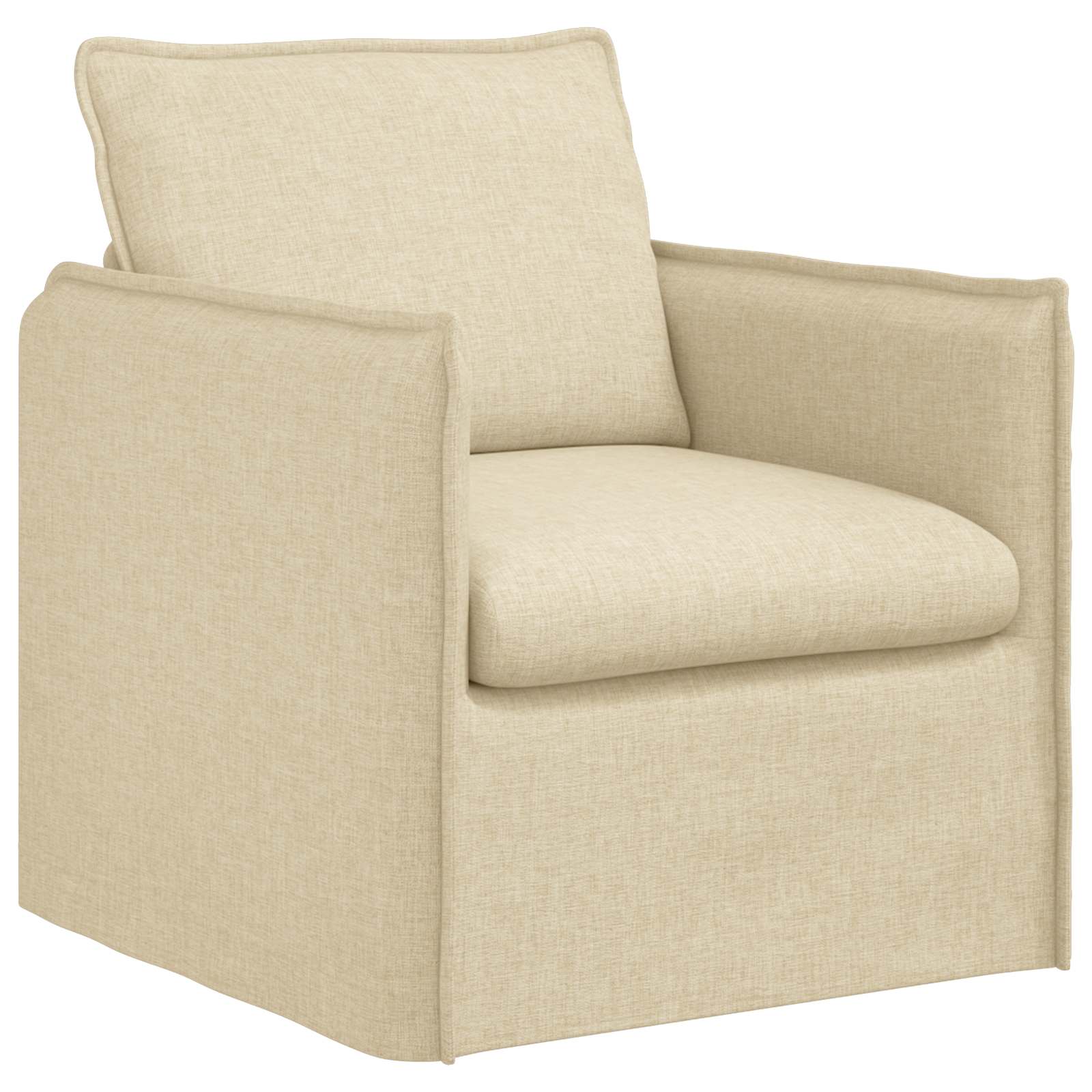 Thumbnail - vidaXL Sofa 60cm Creme Metall