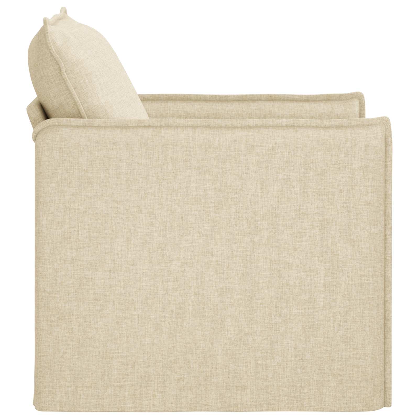 Dīvāns 60cm Krēmkrāsa Metāls