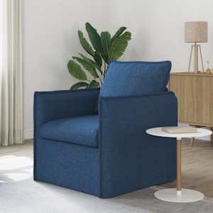 Pohovka Modrá 195 x 82 x 85 cm textil - obrázek 1