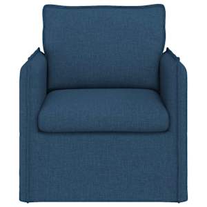 Pohovka Modrá 195 x 82 x 85 cm textil - obrázek 4