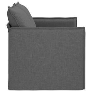 Pohovka Tmavě šedá 136 x 82 x 85 cm textil - obrázek 5