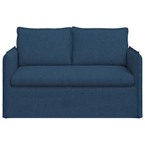 Pohovka Modrá 136 x 82 x 85 cm textil - obrázek 4